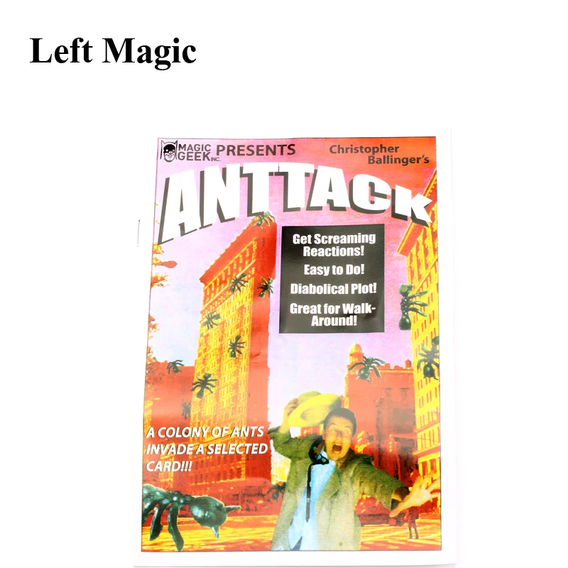 Anttack By Christopher Ballinger Original Bicycle Card Magic Ant Appear Magic Trick Illusions Close Up Props Accessories G8246