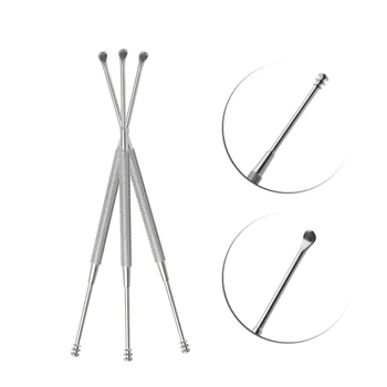 

Send at Random 1 Pc Practical Stainless Steel Ear Pick Wax Remover Curette Ear Scoop Spoon Earwax Clean Tool