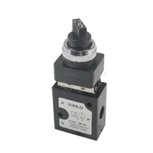 1/" 3 порта 2 pos Селектор Поворотный Клапан Пневматический JM-05 ручной клапан обычно закрыт 25 мм 30 мм