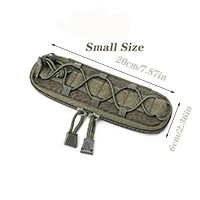 Военная Сумка Molle Тактические сумки для ножей маленькие поясные сумки EDC инструмент охотничьи сумки фонарик держатель чехол для страйкбольных ножей кобура - Цвет: Green Small Size