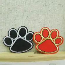 Патч Собака Медведь следы мультфильм Железный На Нашивки bordados Нашивки для Костюмы гарантия качества Вышивка заказ 101004-5