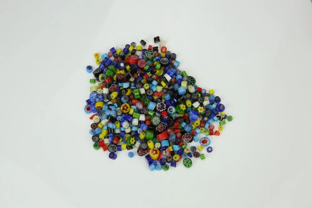 100 г/пакет смешанный красивый 2020 Millefiori COE90 микроволновая печь аксессуары стекло