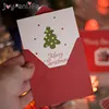 12pcs Creative Merry Christmas Small Greeting Cards Kids Mini Christmas Greeting Cards New Year Postcard Gift Card Xmas Party ► Photo 3/6