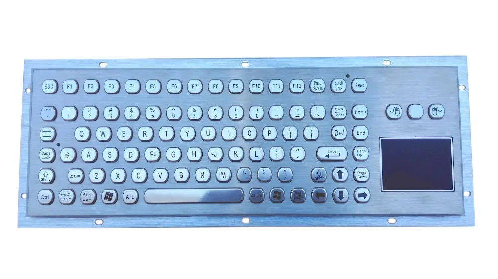 Factory price 89 key buttons Hexagon keycap stainless steel waterproof keyboard with F function