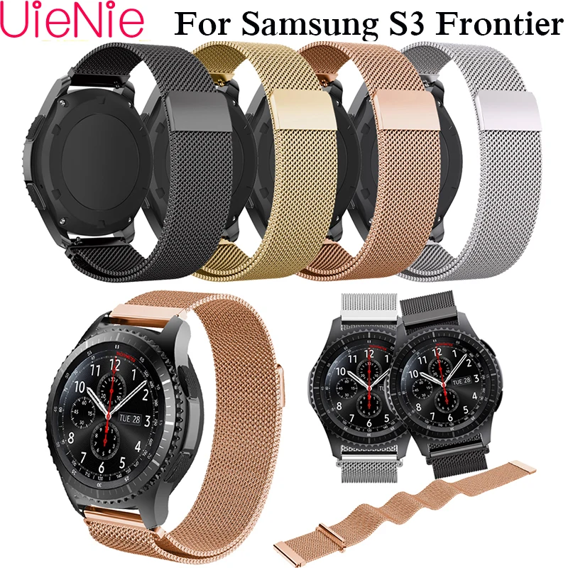 

Stainless steel watch band for watches Samsung Gear S3 smart watch strap for huami amazfit stratos 2 2S bracelet 46mm watchband