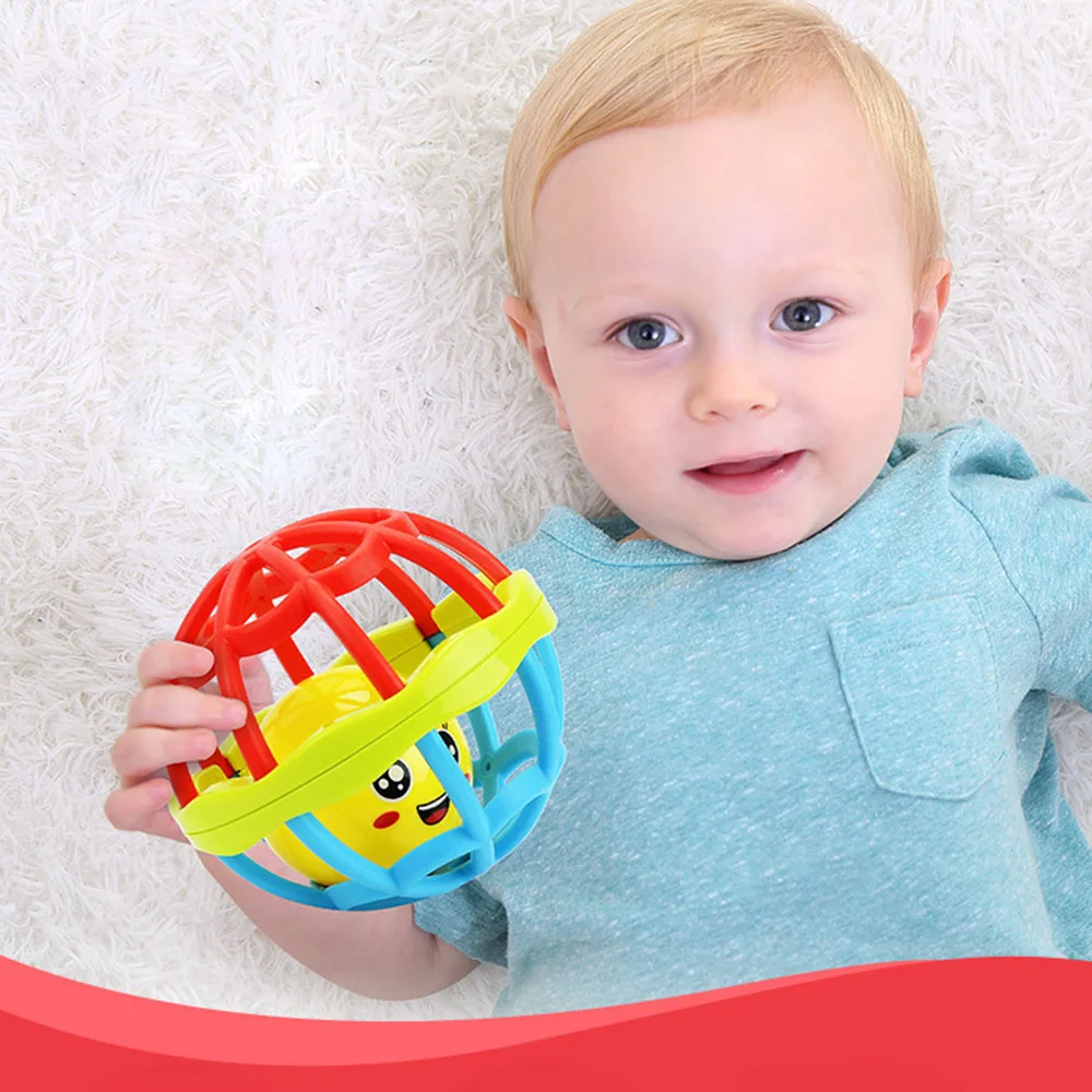 Baby Rattles Toy Fun Ball Ring Develop Baby Intelligence Training Grasping Ability Rattles Baby Toys 0 5
