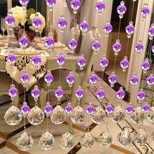 10 м/лот гостиная крыльцо перегородка одноцветная стеклянная бусина занавес, штора Для штора бытовой Туалет бусина занавес