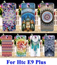 Plástico rígido & soft tpu silicone casos de telefone para htc one e9 E9 + E9 MAIS Cobertura Étnica Roupa Por Atacado Acessórios Do Telefone & partes