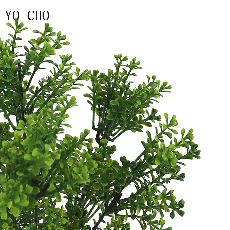 YO CHO Artificial Flowers Plastic Fern Succulents Grass Plants for Home Garden Outdoor Decoration High Quality Flores Artificial YO CHO Artificial Flowers Plastic Fern Succulents Grass Plants for Home Garden Outdoor Decoration High Quality Flores Artificial