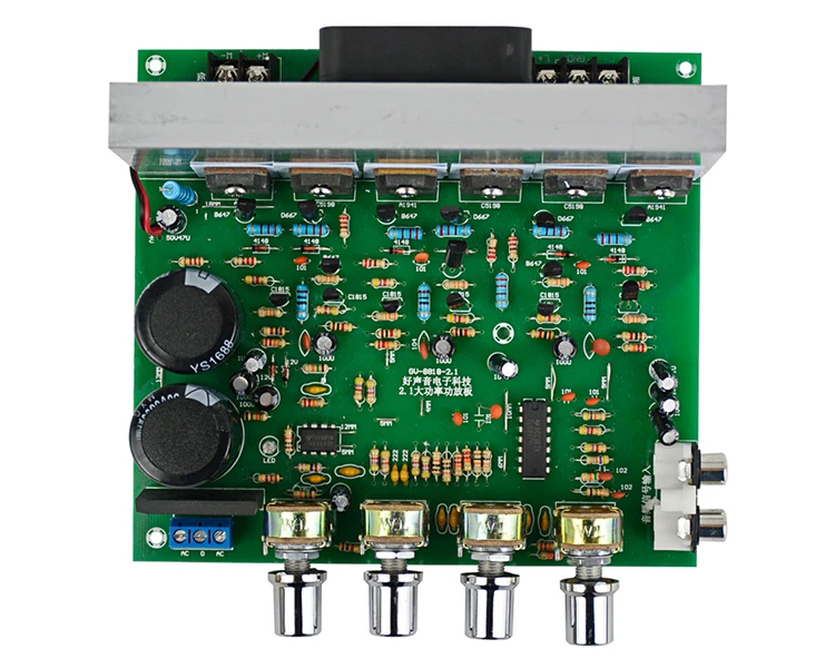 AIYIMA двойной 15-28 В переменного тока высокой мощности глубокий бас 2,1 Усилитель 3 канала сабвуфер профессиональный усилитель доска