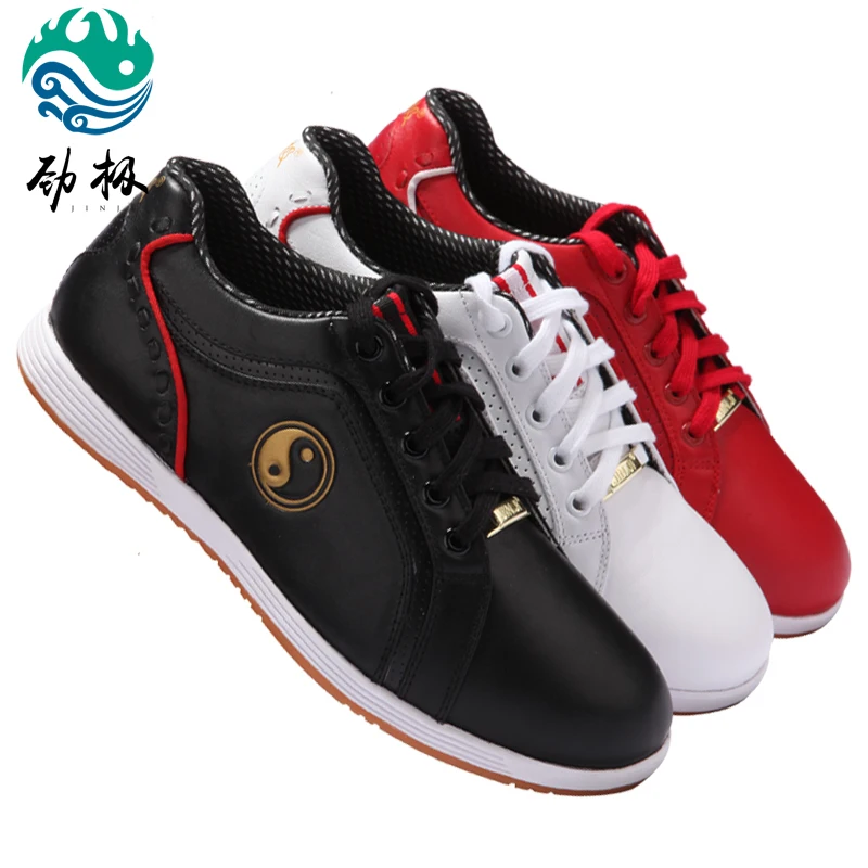 soft Cowhide Leather Tai Chi Shoes Martial Art Shoes Taiji Boxing