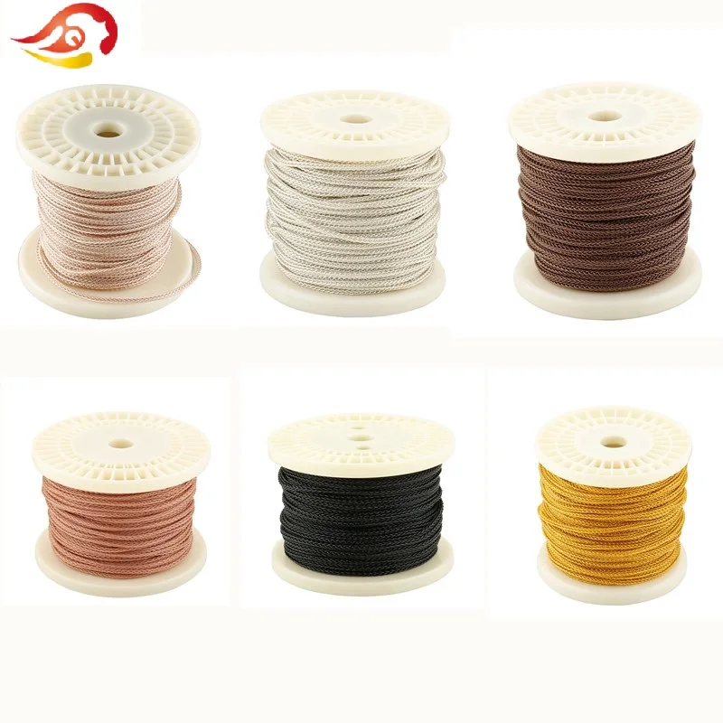 QYFANG 1 2m 8 Core Earphone Upgrade Cable HiFi Headphone Soft PVC Wire Flexible Detachable Cord 8 Dynamic Drives Extension Line
