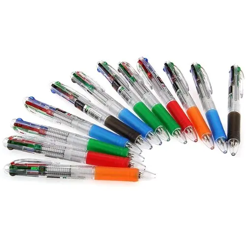 

Practical 12 x Ballpoint Pens 0.7 mm 4 colors Gel Refill for School Office