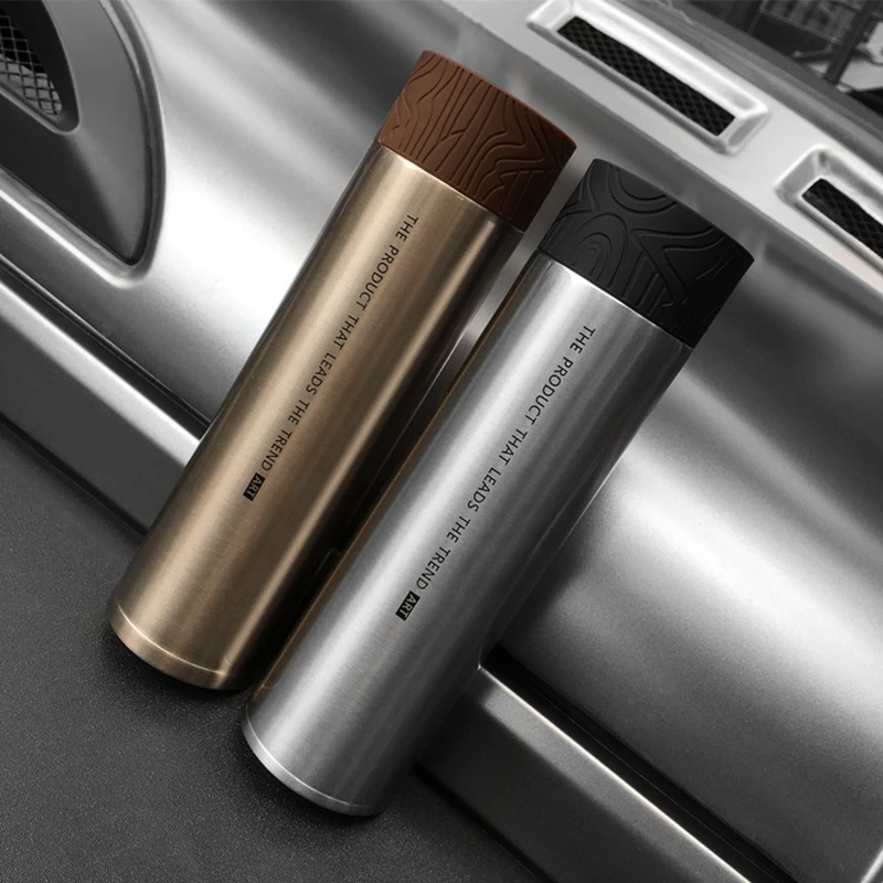 

An on-board Stainless Steel Business Thermos Cup with Tea Infuser for Men Insulated Flask Coffee Tea Mug Thermal Vacuum Bottle