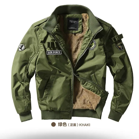Jacket Men Winter Military Army Pilot Bomber Cotton Jacket Male Casual Air Force Flight Jacket Jacket Men Winter Military Army Pilot Bomber Cotton Jacket Male Casual Air Force Flight Jacket