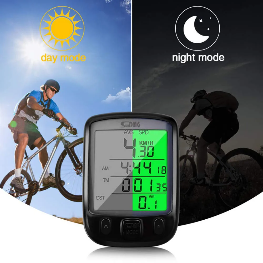 Waterproof digital LCD bicycle bicycle computer odometer cycling speedometer luminous code table speedometer digital 40J19