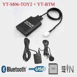 Yatour автомобиль радио USB SD AUX IN с Bluetooth адаптер для Toyota Lexus Scion