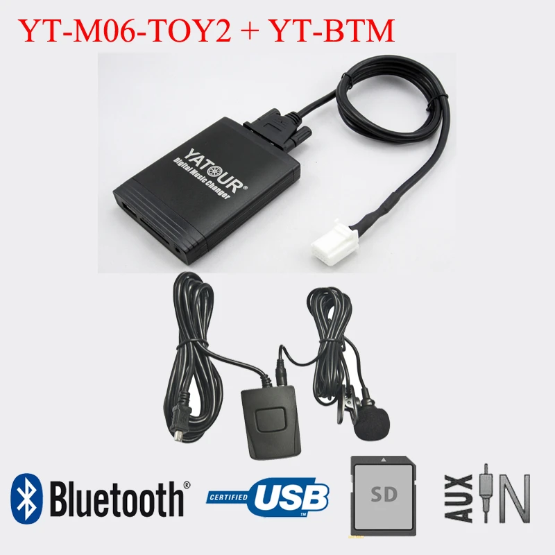 Nathaniel Ward Chemicaliën ondergronds Yatour Car Radio Usb Sd Aux In With Bluetooth Adapter For Toyota Lexus  Scion - Car Mp3 Player - AliExpress