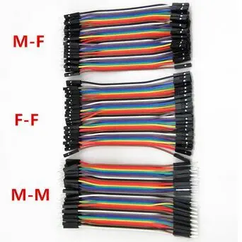 

40P Dupont line*3= 120pcs 10cm male to male + male to female and female to female jumper wire Dupont cable