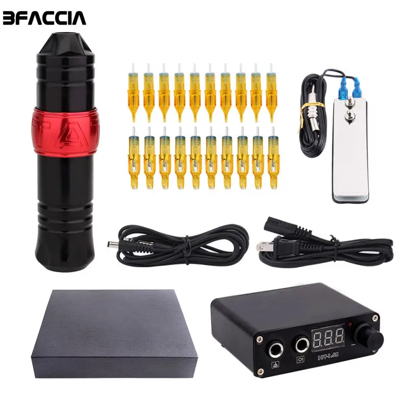 

Bfaccia Tattoo Kit Tattoo Pen Machine Cartridge Needles Sets Machine Power Supply Permanent Make Up Professional Tattoo Kit Sets