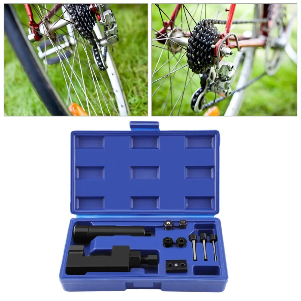 

Motorcycle Heavy Duty Chain Breaker Cutter Riveter Tool Kit 520/525/630 Splitter