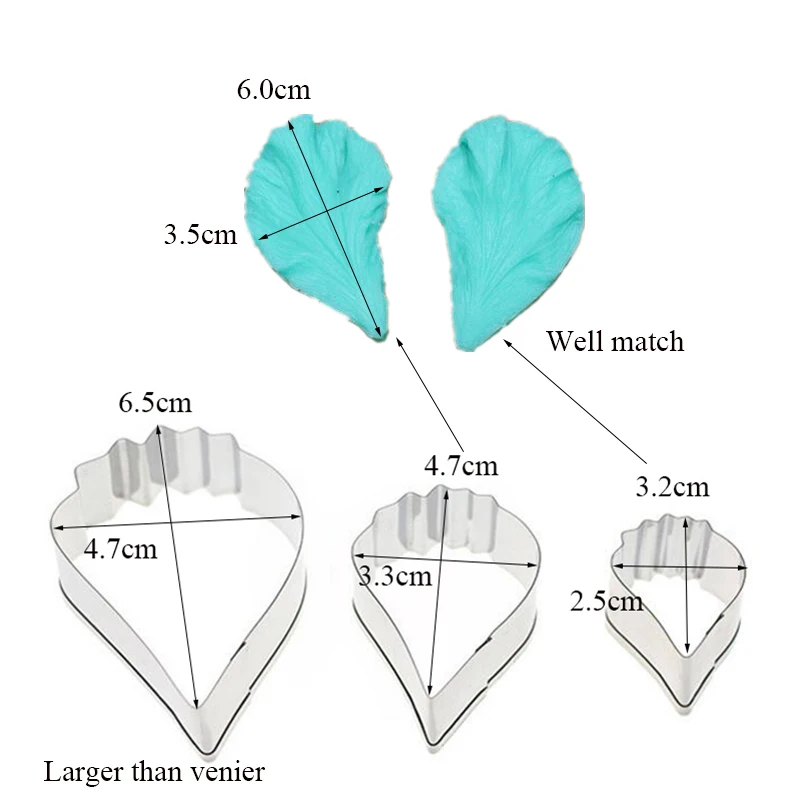 Маковая гумпаста Гибискус лепесток силиконовый Veiner& Leafs цветок резак помадка сахарное ремесло нержавеющая сталь украшения торта формы