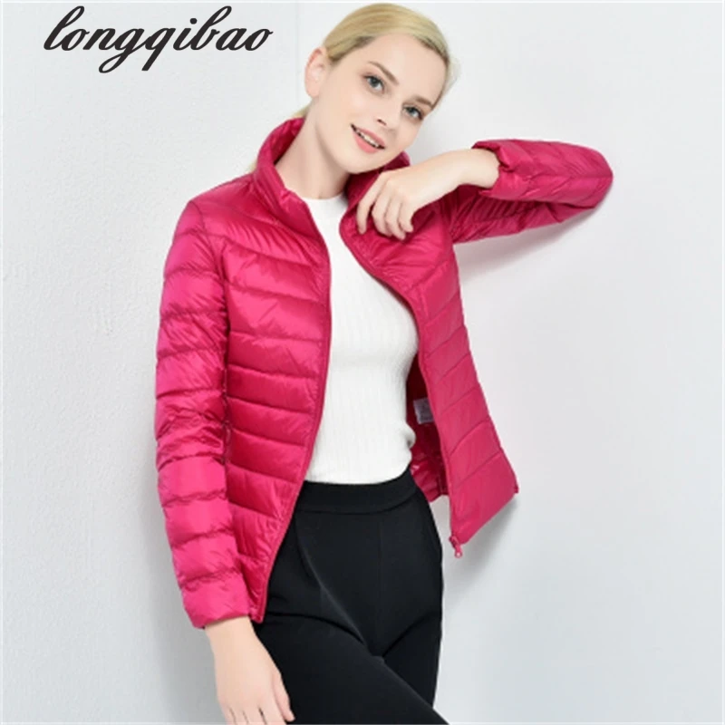 

Autumn and winter large size ultra - thin down jacket women thin new products Slim warm duck down jacket AL7551
