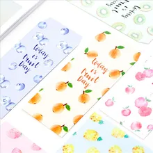 1 шт. 5 упаковок свежие летние фруктовые вертикальные конверты/креативные библиотеки креативный красный пакет художественная Мобильная изоляционная бумага сумка