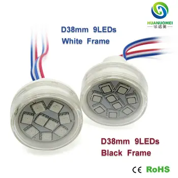 

Addressable Full Color Digital Module 38mm 9LEDs UCS1903 LED Pixel Light Source 12V Waterproof 5050 SMD RGB Lighting Bulb lamp