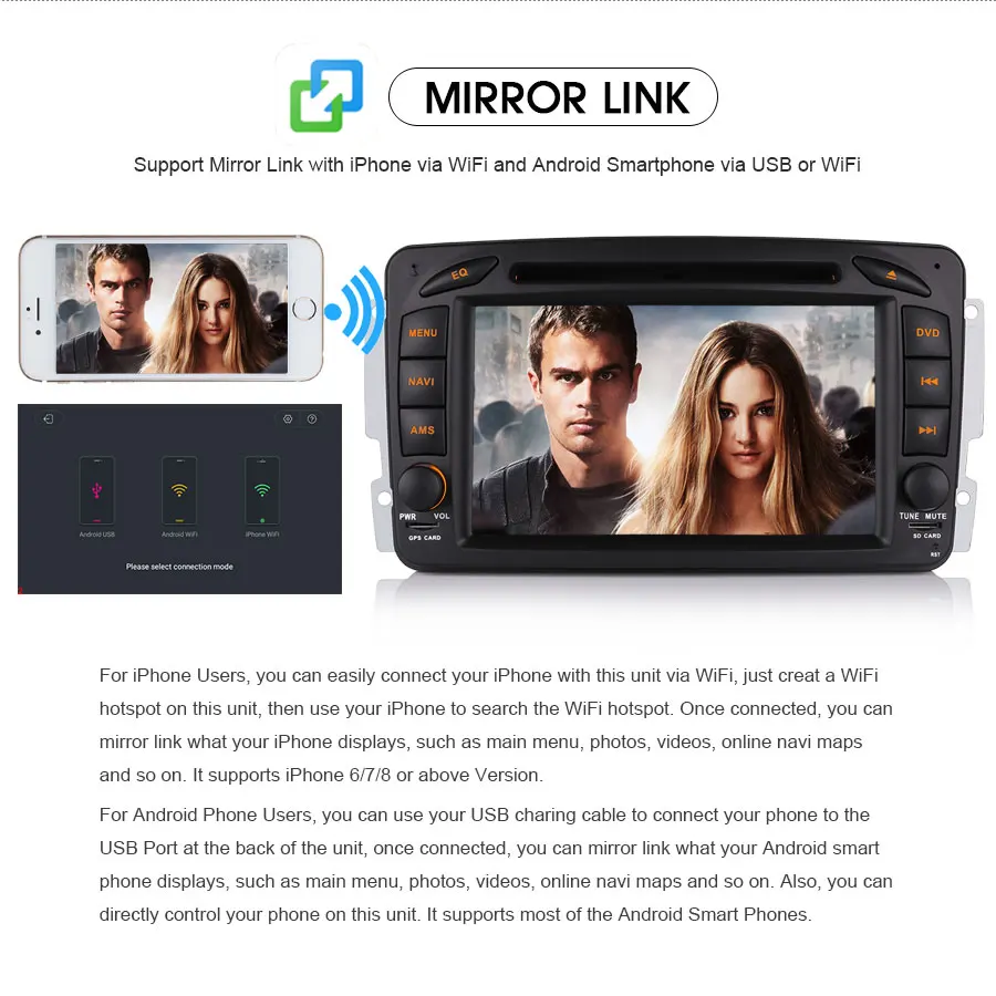 Flash Deal Erisin ES8857C 7" Android 8.0 Octa core 4G RAM Car DVD GPS Radio DVR DAB+ DVD for Mercedes C/CLK-Class W203 Viano Vito 7