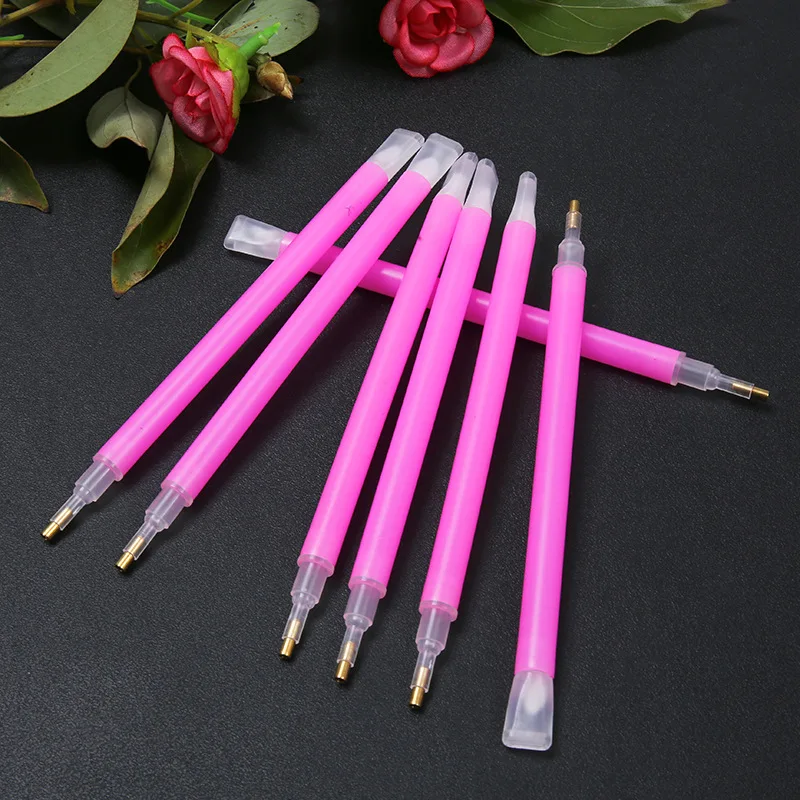 3 Heads Drill Pen Rhinestone Sticky Pen DIY Diamond Embroidery Pen Diamond Painting Tools Rhinestone Dotting Pens Diy Craft Tool