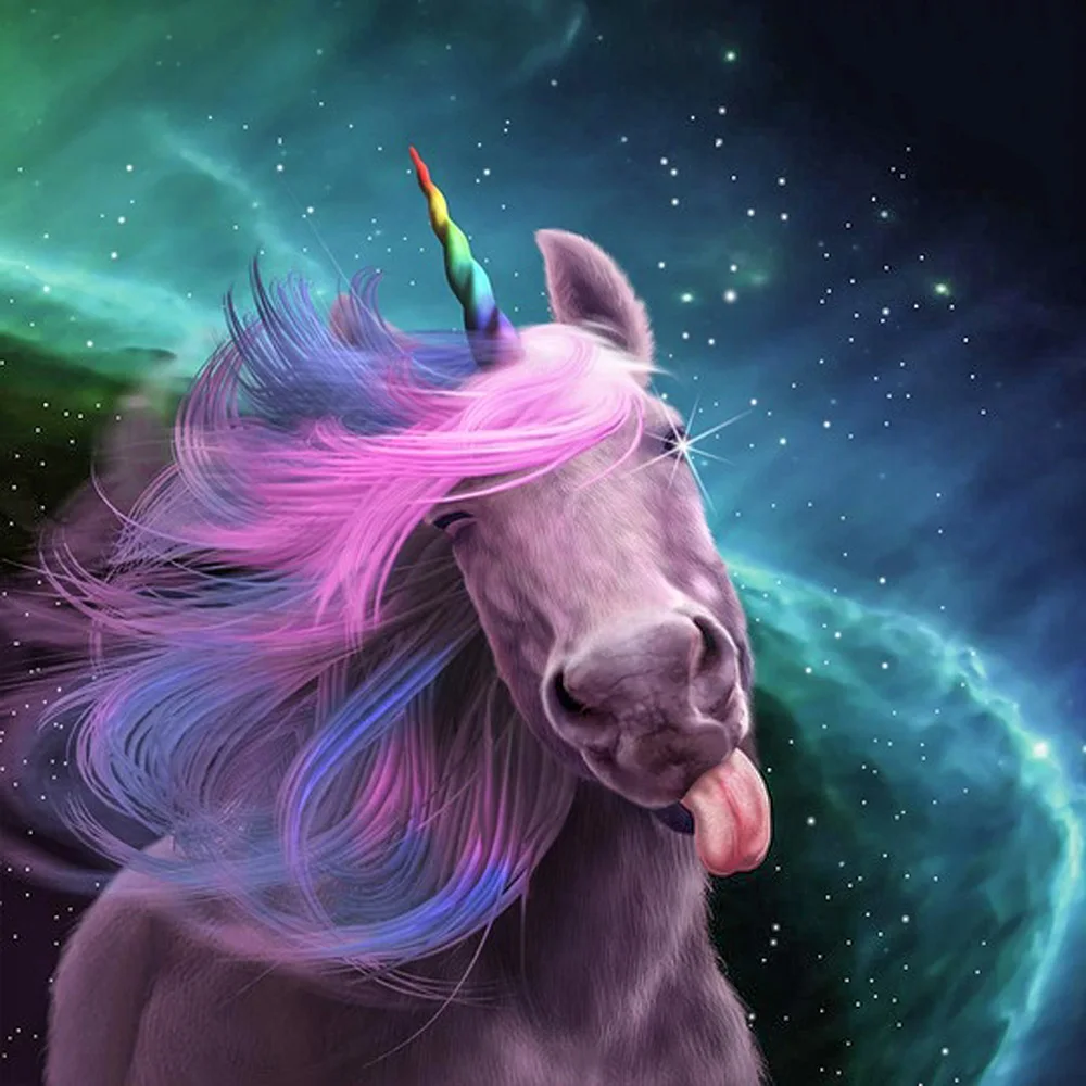 

DIY 5D Full Diamond Painting Cross Stitch Painting unicorn Diamond Embroidery Needlework Patterns Rhinestone kits