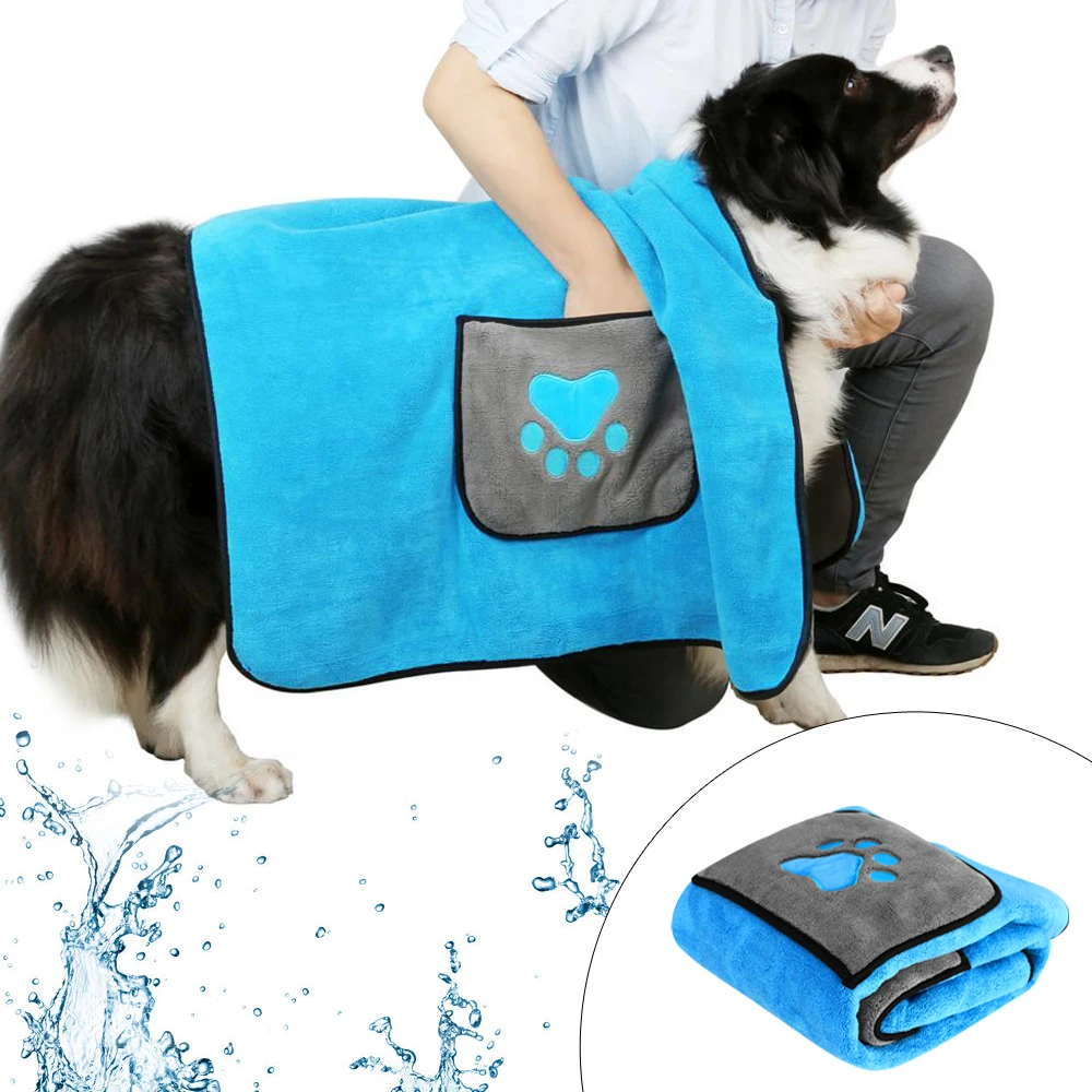 Buy Dog Bath Towel Bathrobes Absorbent Water Shower