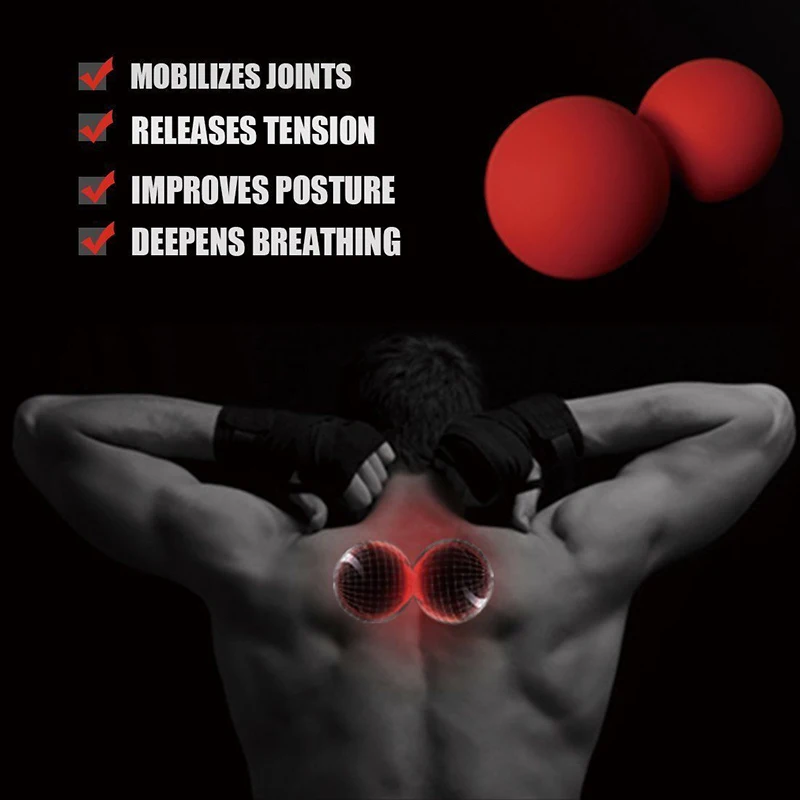 Массажер для ног Procircle резиновый мяч Лакросса с арахисом 1 шт.|lacrosse ball|fitness ballpeanut