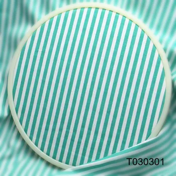 2016 Green Stripe Cotton fabric by Meter for Clothes Baby Bibs Cloth Table Cloth Quilt Tissues Materials T030301 100x160cm