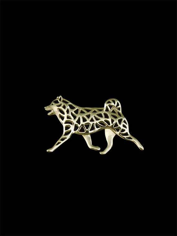 

Модные высококачественные Милые Броши в виде животных Шиба-ину посеребренные Броши Модные ювелирные изделия