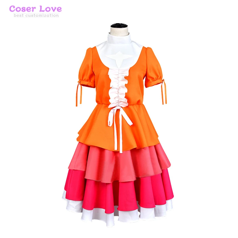Monogatari серия Nisemonogatari Ononoki Yotsugi Косплей Костюм Хэллоуин Рождественский |