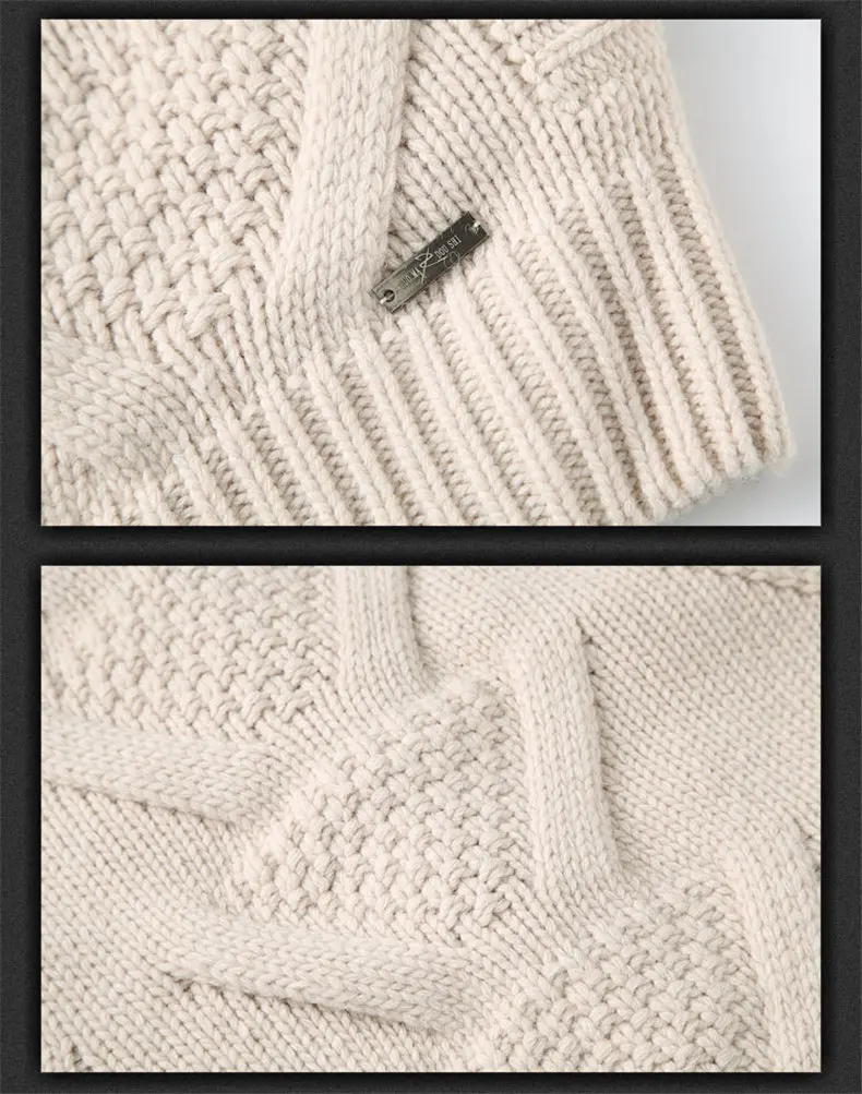 Muls Luxury Collection Men Cardigans 80% Wool 20% Acrylic Winter Thick Cardigan Sweater Jacket Men Navy Khaki Turn-down Collar-07