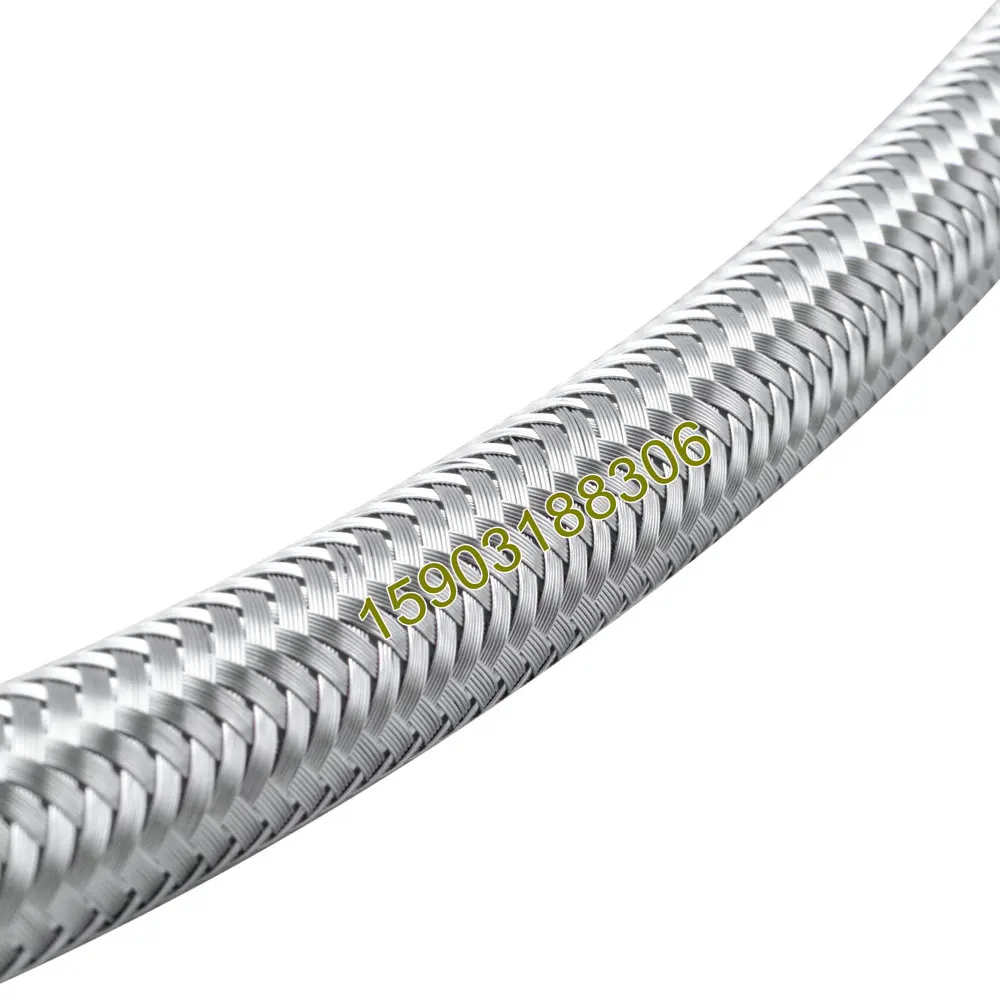 

AN4 5.6mm 7/32" ID Stainless steel braided fuel oil hose line water hose one feet 1" 0.3m