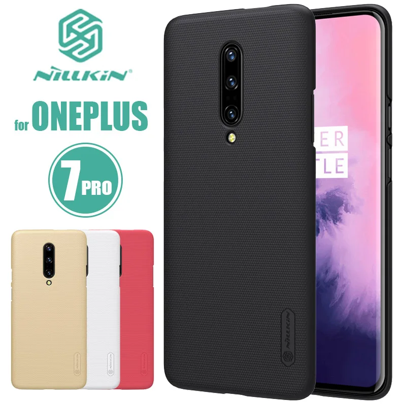 Чехол из ПВХ для Oneplus 7 Pro чехол Nillkin суперматовый Чехол Жесткий ПК Ультратонкий чехол-бампер со стразами чехол для телефона для One Plus 7 Pro Nilkin 1+ 7 Капа