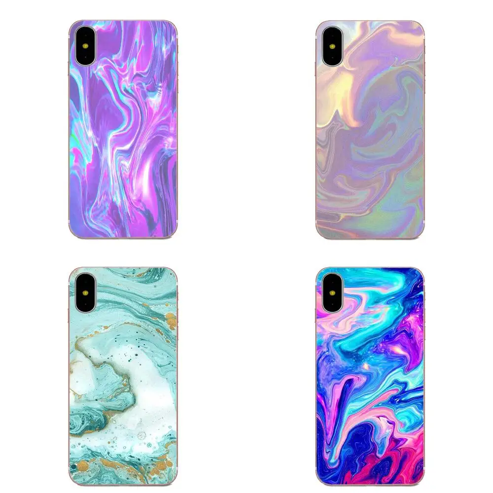 Тонкий силиконовый чехол розового цвета и aqua Marble для Xiaomi Redmi Note 2 3S 4 4A 4X 5 5A 6 6A Pro Plus |