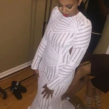 Блестящее платье для выпускного вечера с длинными рукавами и круглым вырезом, в пол, с открытой спиной, с блестками, черное платье для выпускного вечера для девочек, vestido de festa Longo