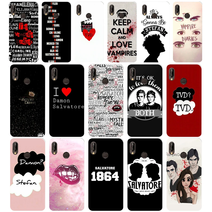 

274WE The Vampire Diaries 02 Soft Silicone Tpu Cover Case for Honor 10 huawei p 10 20 30 lite y5 2018 p30 Pro mate 10 20 lite