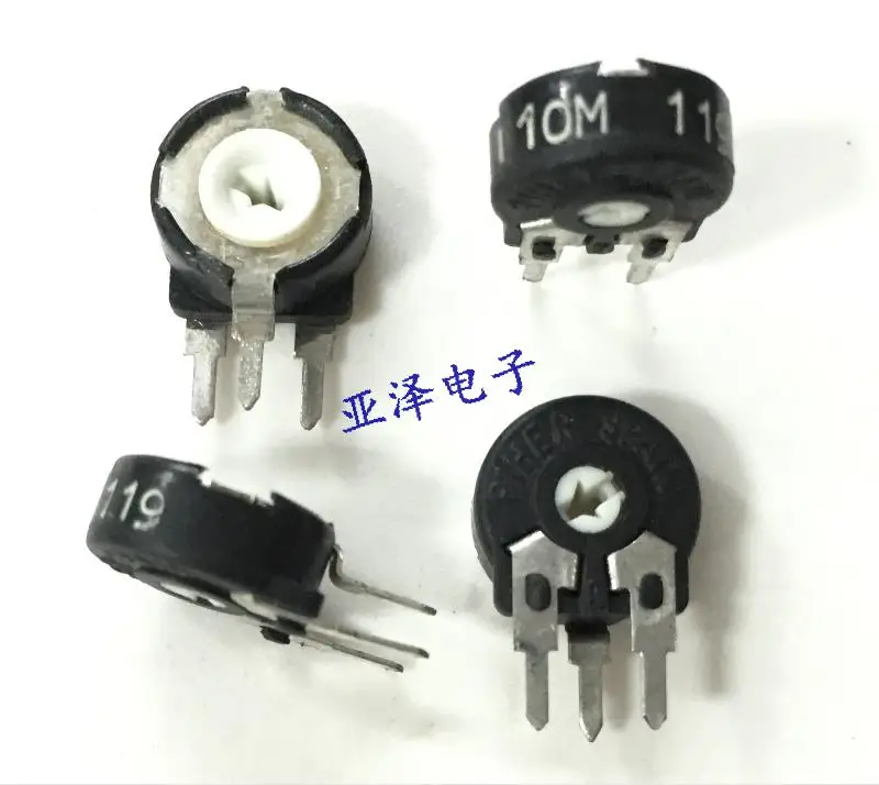 

5PCS/LOT Imported original PIHER Spain trimmer potentiometer, PT10-10M vertical adjustable resistance arrow hole