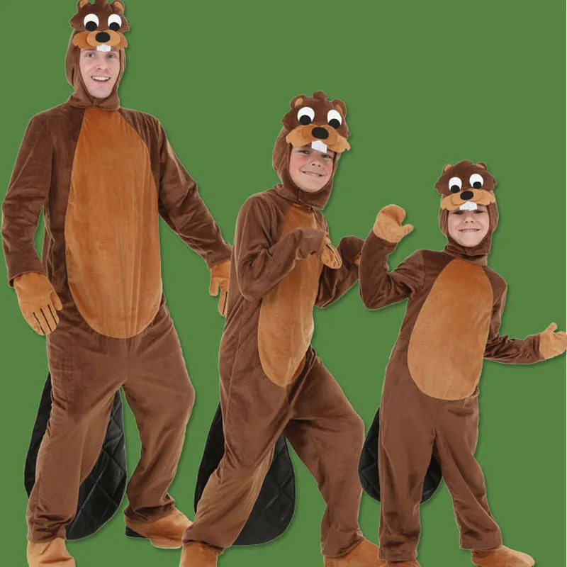 

IREK hot Beaver Clothing Halloween Costume Adult Children cosplay costume for carnival party top quality