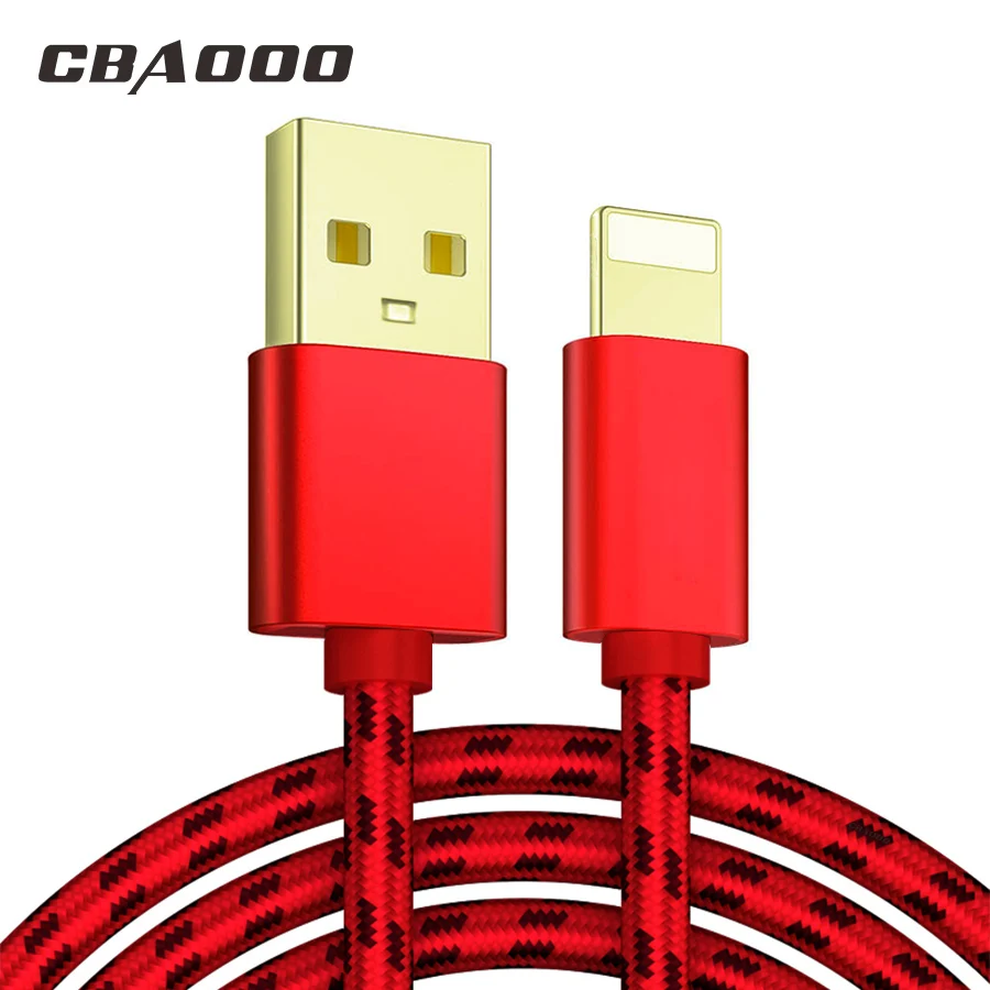 

CBAOOO USB Cable for lightning Cable Fast Charging Cable for iPhone Charger Cord Usb Data Cable for iPhone Apple X 8 7 6 5 iPad