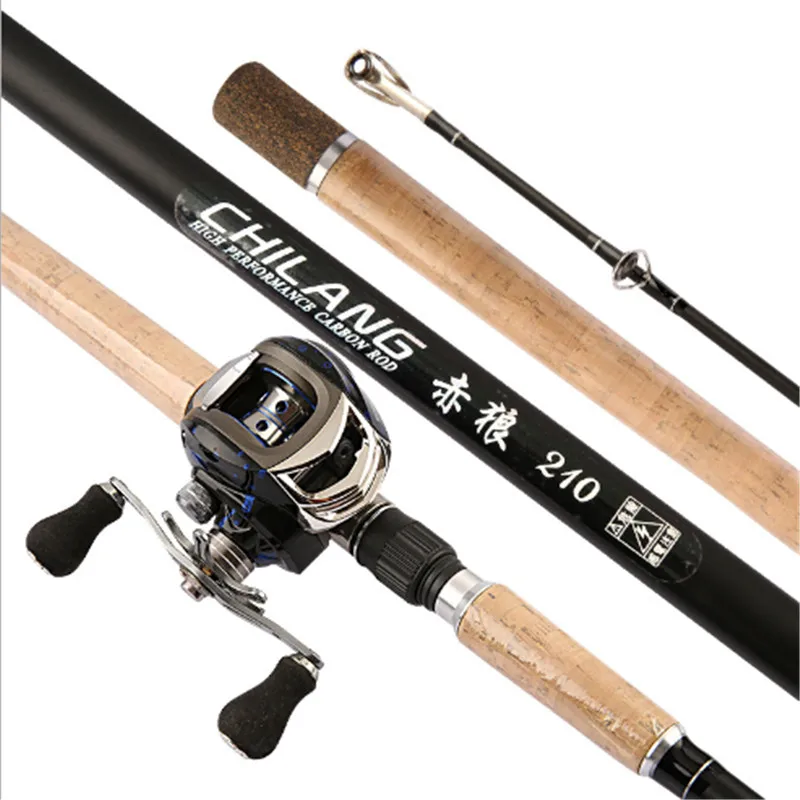 

YIYI Fishing Rod Casting 2.1m H Carbon Fiber Baitcasting Rod Canne A Peche Surf spinning Power 10kg Boat Fishing Tackle