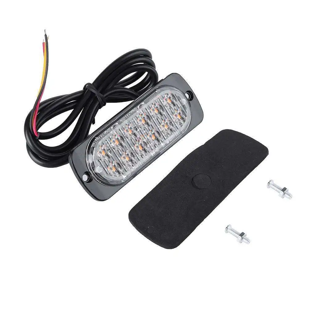 36W High Power 12LED Car Truck Pickup Emergency Ultra-thin 12V 24V Side Strobe Warning Flashing light lamp car styling Newest