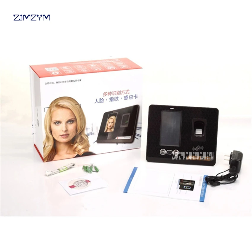 F500 wireless fingerprint reader with fingerprint time attendance access control machine 4.3-inch HD screen, live voice prompts