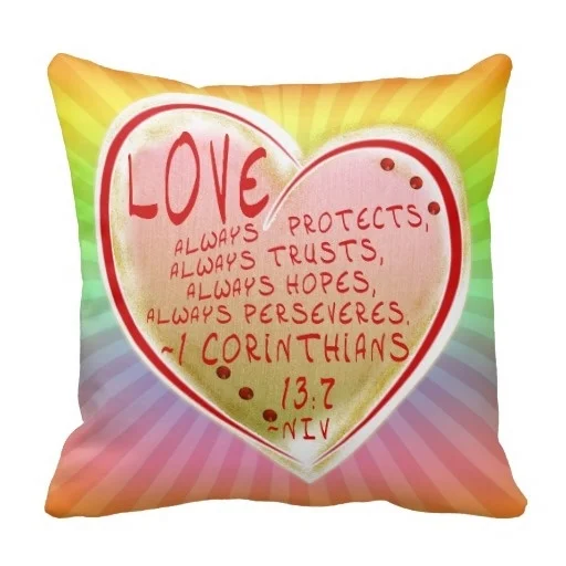 less love 1 corinthians 13 7 niv faith hopeful pillow case size 20